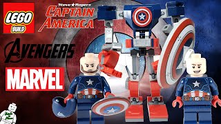 Lego Captain America Mech Armor - Marvel Avengers - Speed Build - 76168 - New 2021