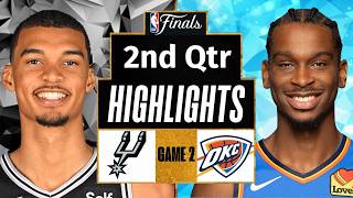 Spurs vs Thunder Highlights Today 2nd Qtr| May 20 | 2026 NBA Finals Full Highlights Game 2