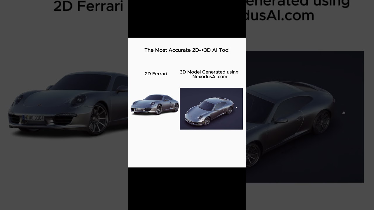 2D to 3D using AI model NEXODUS AI 