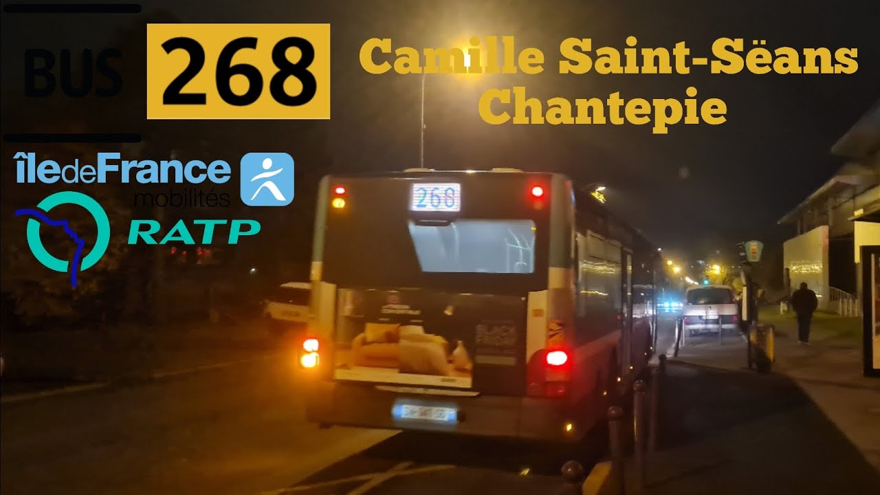 Bus 268 Ratp man lion s'city Le Trajet Entre Camille Saint-Sëans ...