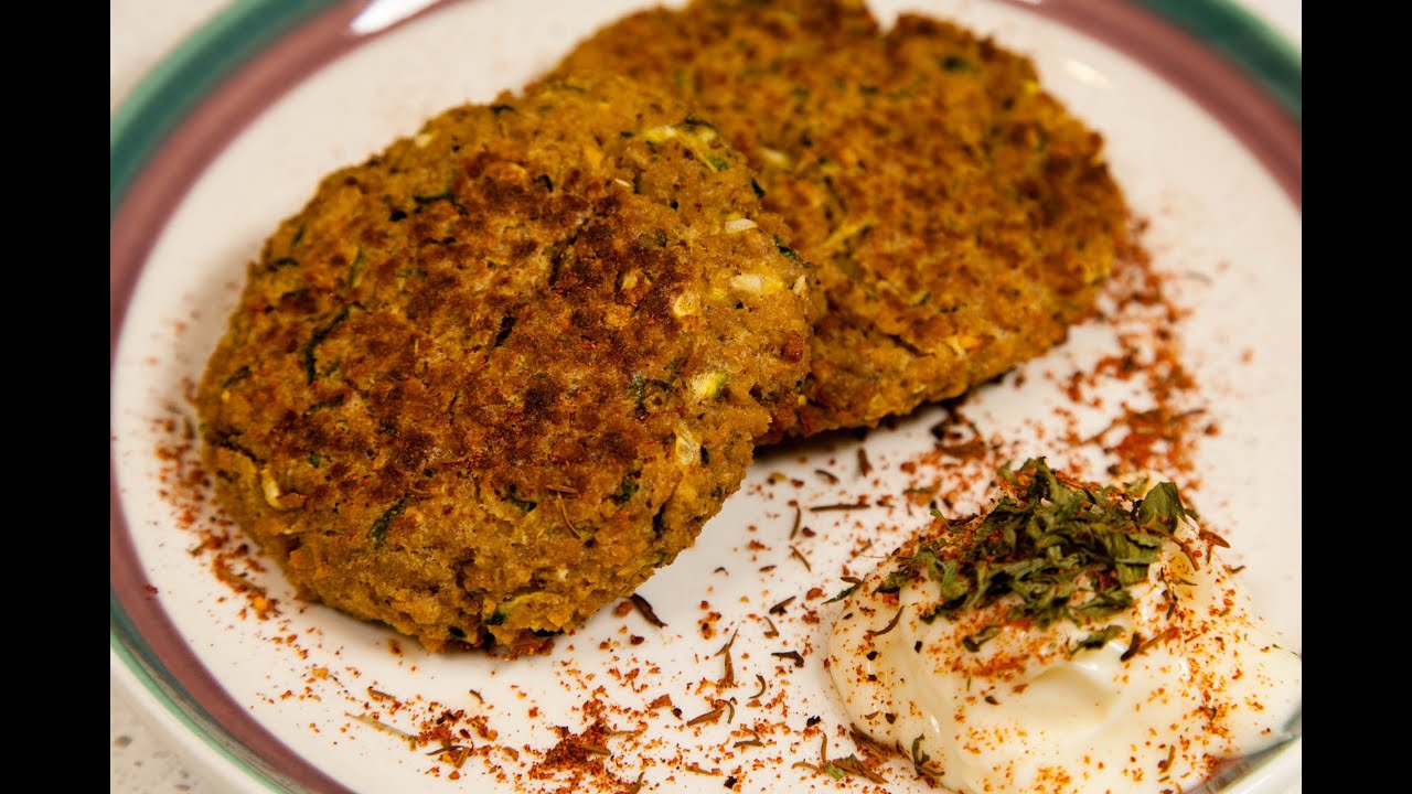 High Protein Vegan Zucchini Fritters (Low salt!) YouTube