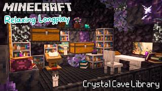 Minecraft Longplay | Geode Cave Library  (no commentary, with music)