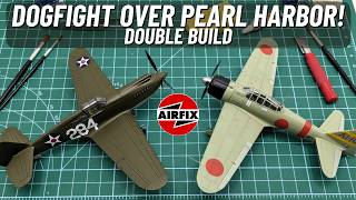 Dogfight Over Pearl Harbor - P-40 vs A6M Zero Double Build. 1/72 Scale Airfix Full Build.