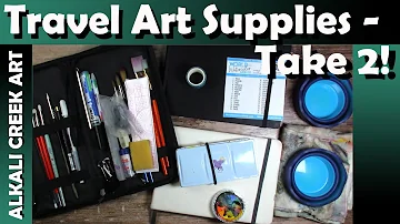 Do M. Graham Watercolors Travel? Travel Watercolor Art Supplies - At The Lake For 5 Days.