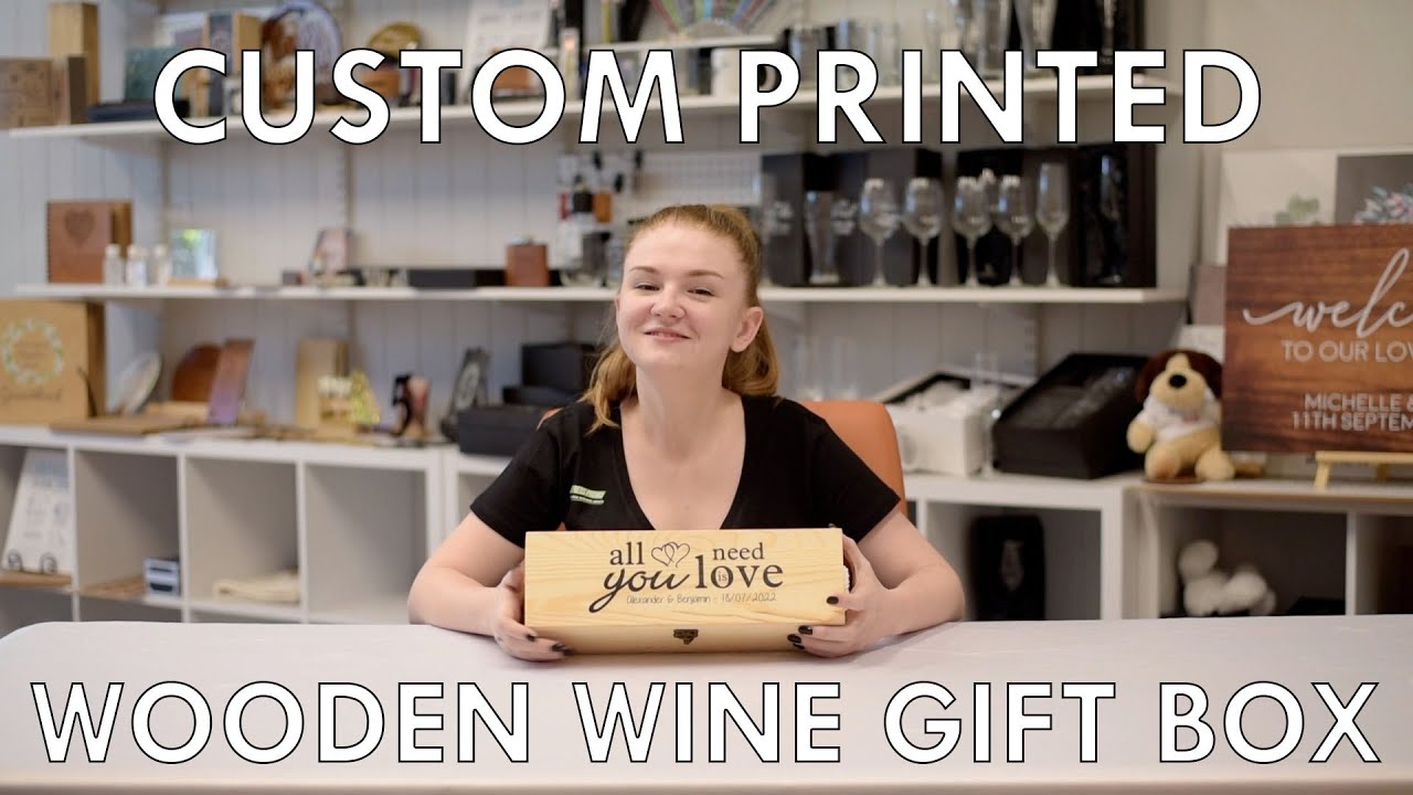 Custom Printed Wooden Wine Box - Product Spotlight