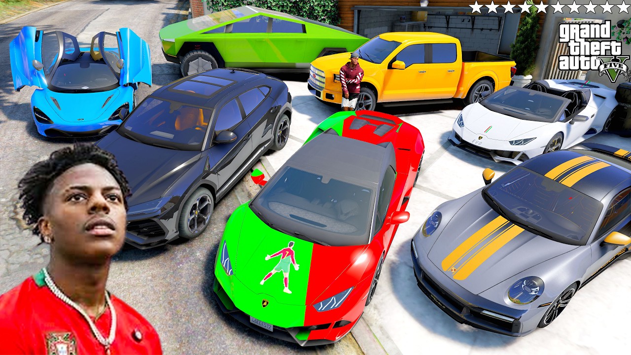 GTA 5 - Stealing ISHOWSPEED SUPERCRAS with Franklin! (Real Life Cars #403)