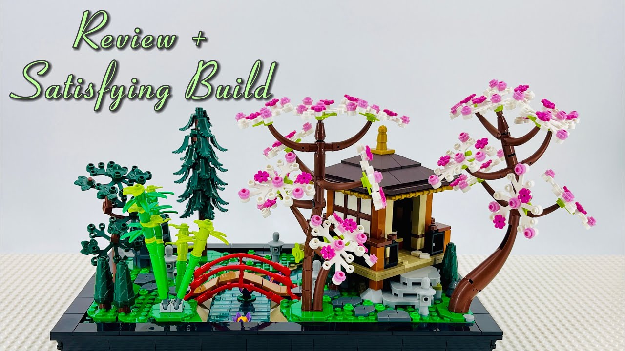 Build Your Own LEGO Oasis! Tranquil Garden (10315) Speed Build & Review