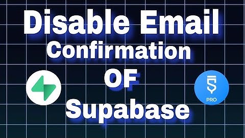 How to Disable/Off Email Verification/Confirmation of Supabase --- Sketchware --- Bd Ware