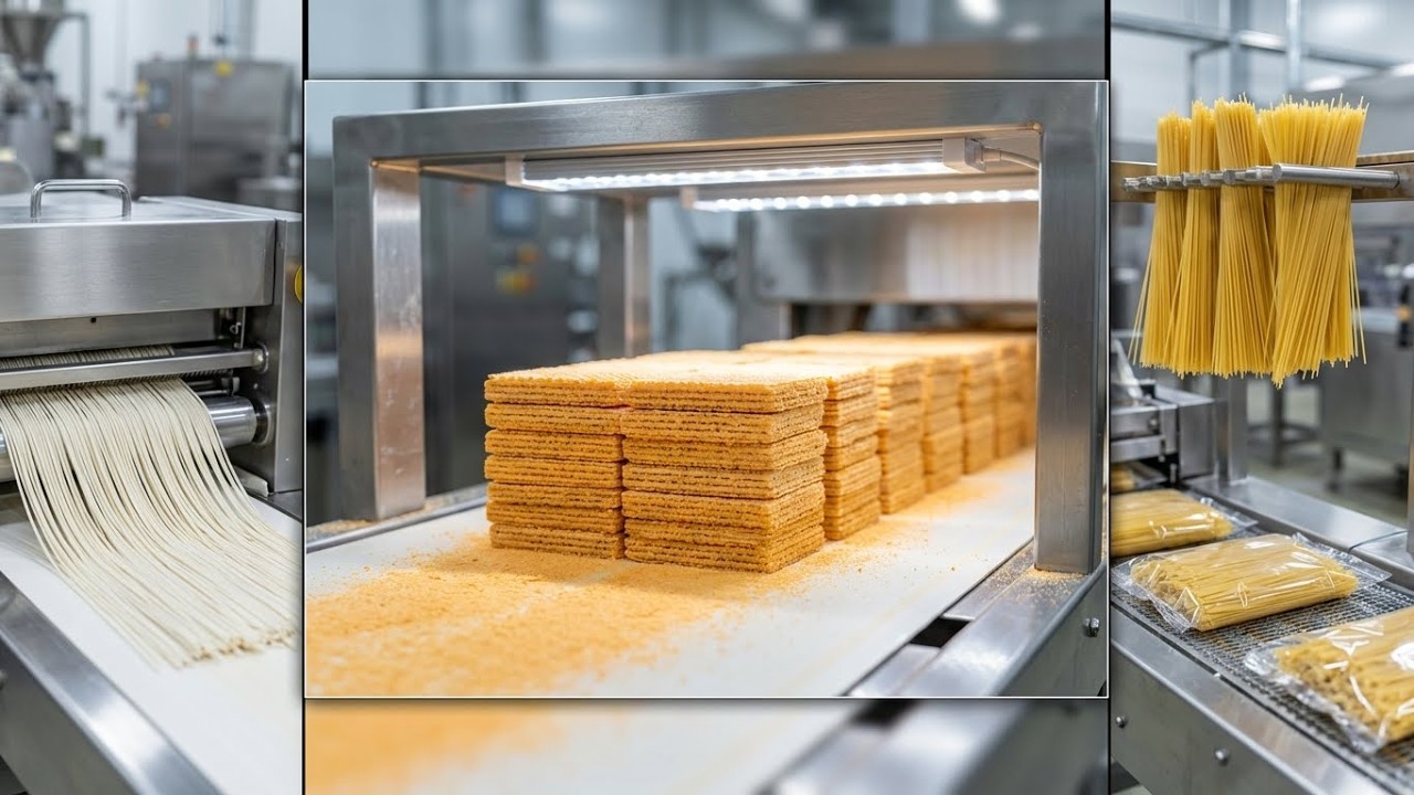 Inside a Modern High-Tech Factory | Cheese, Wafer Biscuit + Noodles + Spaghetti Full Process