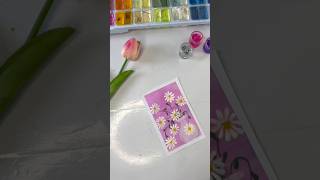 || Flower painting with me 🌸💫🫠|| #shortvideo #painting #flower #vairalvideo #himigouache