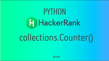#33 : collections.Counter( )  | Hackerrank Python Solutions