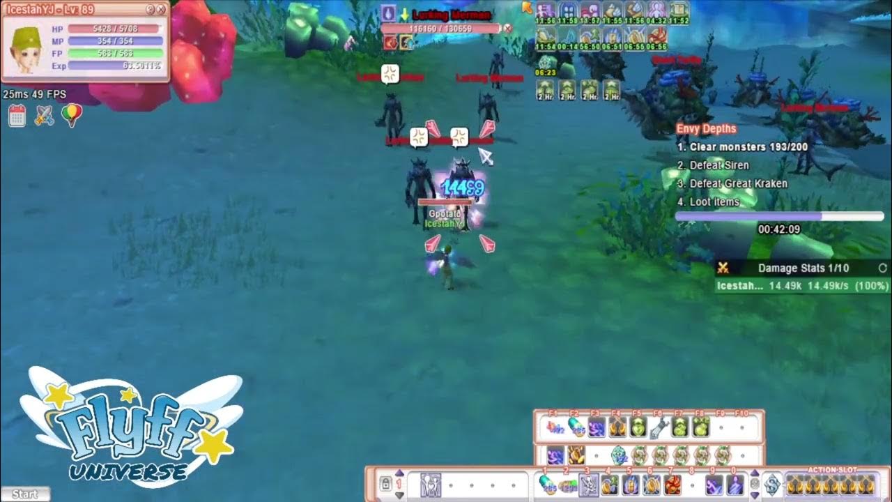 FARMING MERMAN COSMETICS USING YOYO JESTER IN FLYFF UNIVERSE YouTube