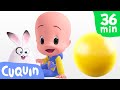 Aprenda as cores com a bola amarela do Cuquin 🟡 | Desenhos animados para bebês