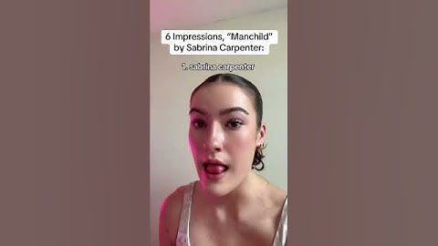 Thumbnail of 6 Impressions Sing “Manchild” by Sabrina Carpenter 💖✨