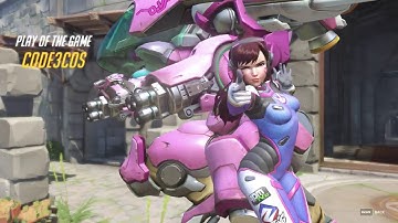 Overwatch - D.Va Play of the Game - QUAD KILL