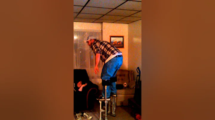 Captain buzz man on stilts