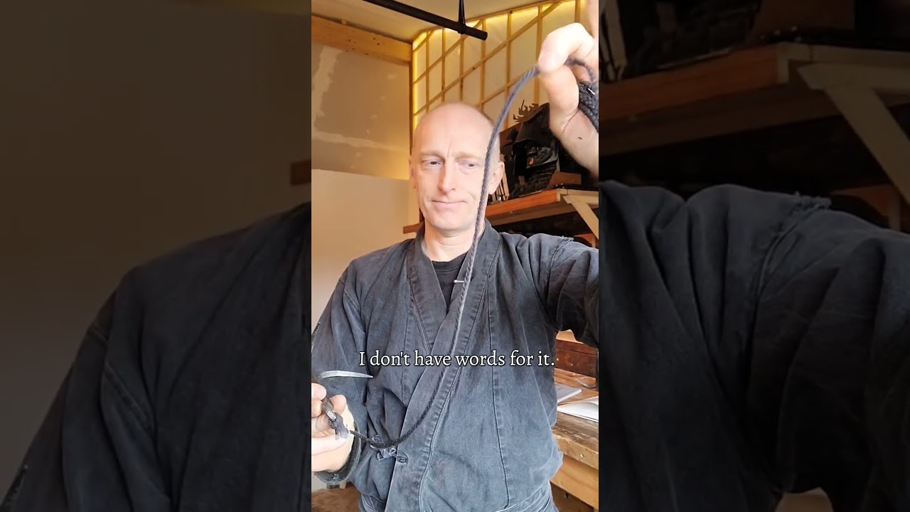 Braided cotton cord makes a great training tool when practicing flexible weapons NInja training