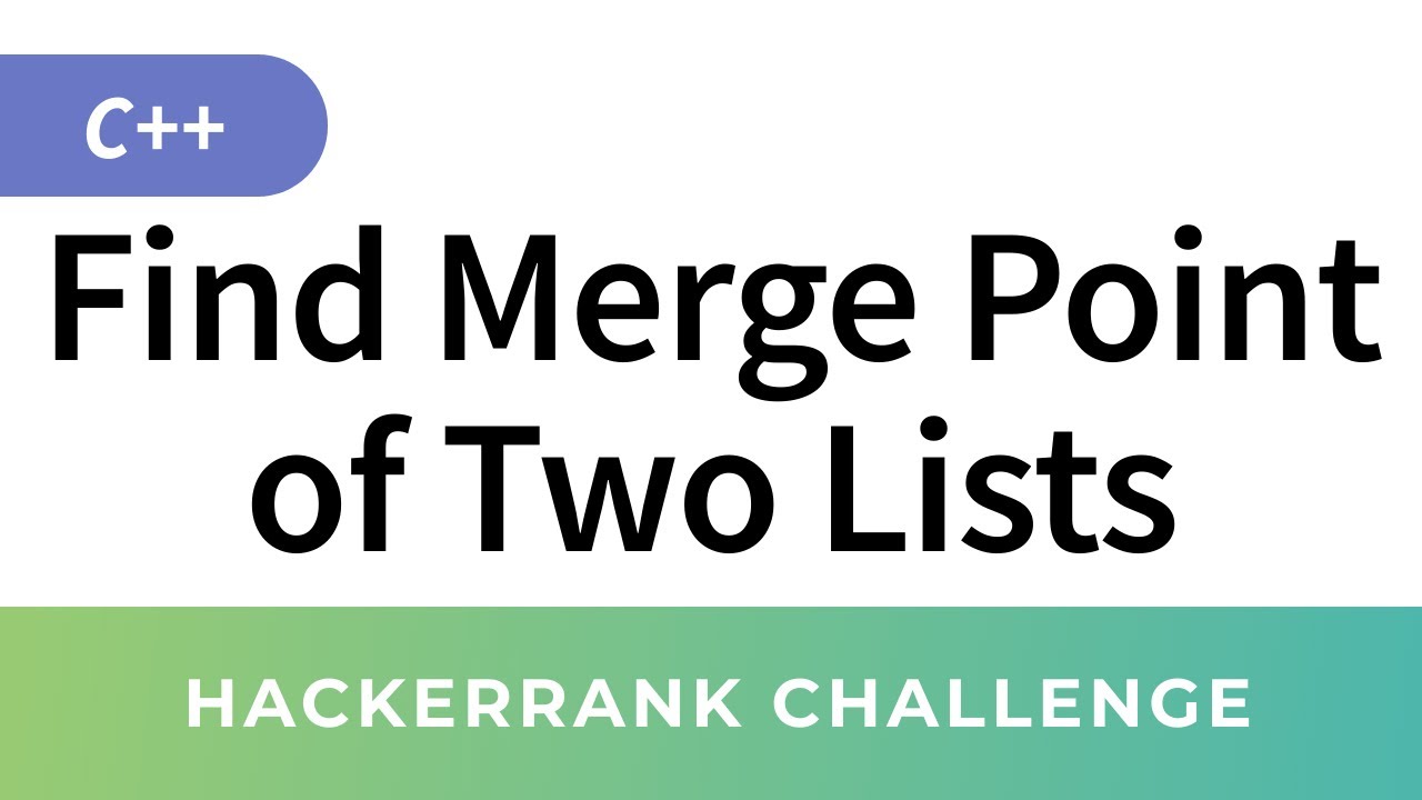 Merge lists list. Point merge System.