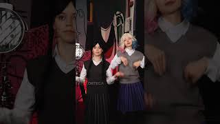 teaching Enid to dance #jennaortega #fakeortega #wednesday #wednesdayaddams #netflix