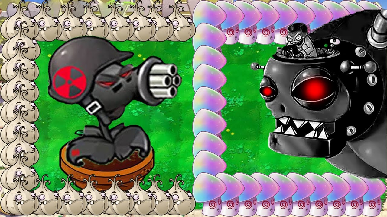 Doom Gatling X Galic X Hypno Shroom Attack Dr.Zomboss Giga - Plants vs ...