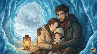 A Family Survives an Arctic Blizzard in a Hidden Cave | Ghibli Survival ASMR