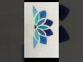 Beautiful Blue Flower Embroidery | Easy Satin Stitch Tutorial #ytshorts #embroidery #shorts #diy