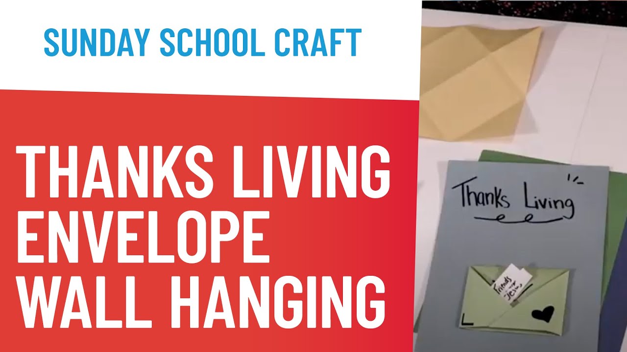 Thanks Living Envelope Wall Hanging Craft for Thanks Living YouTube