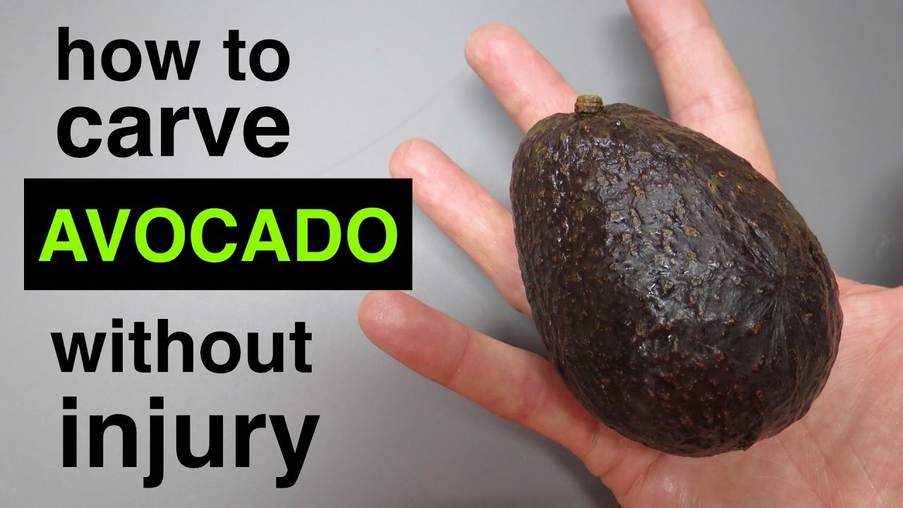 How to Cut Avocado without hurting yourself - YouTube