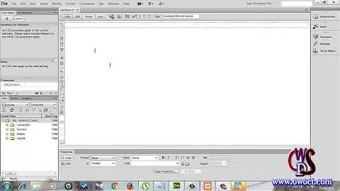 Creating a Simple Dreamweaver CS6 Website   Creating Website Layout 1 of 1  Part 4