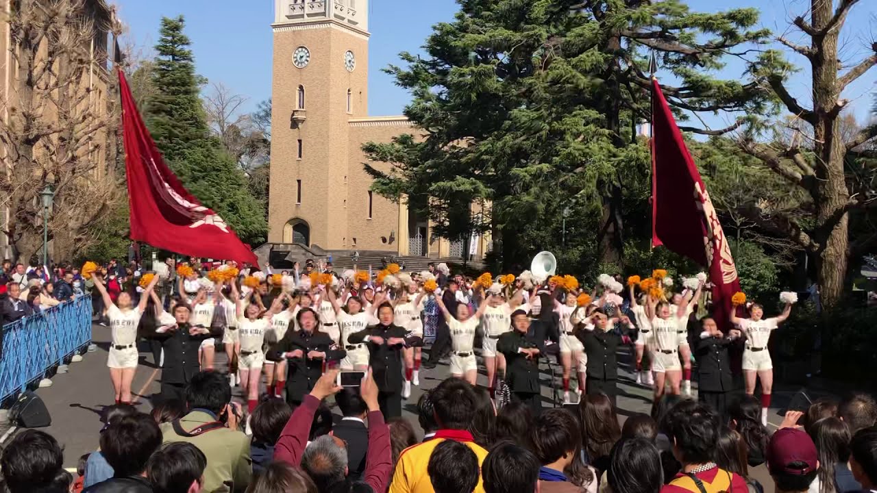 【早稲田大学応援部】2019 4/4午後 新歓ライブ応援曲メドレー