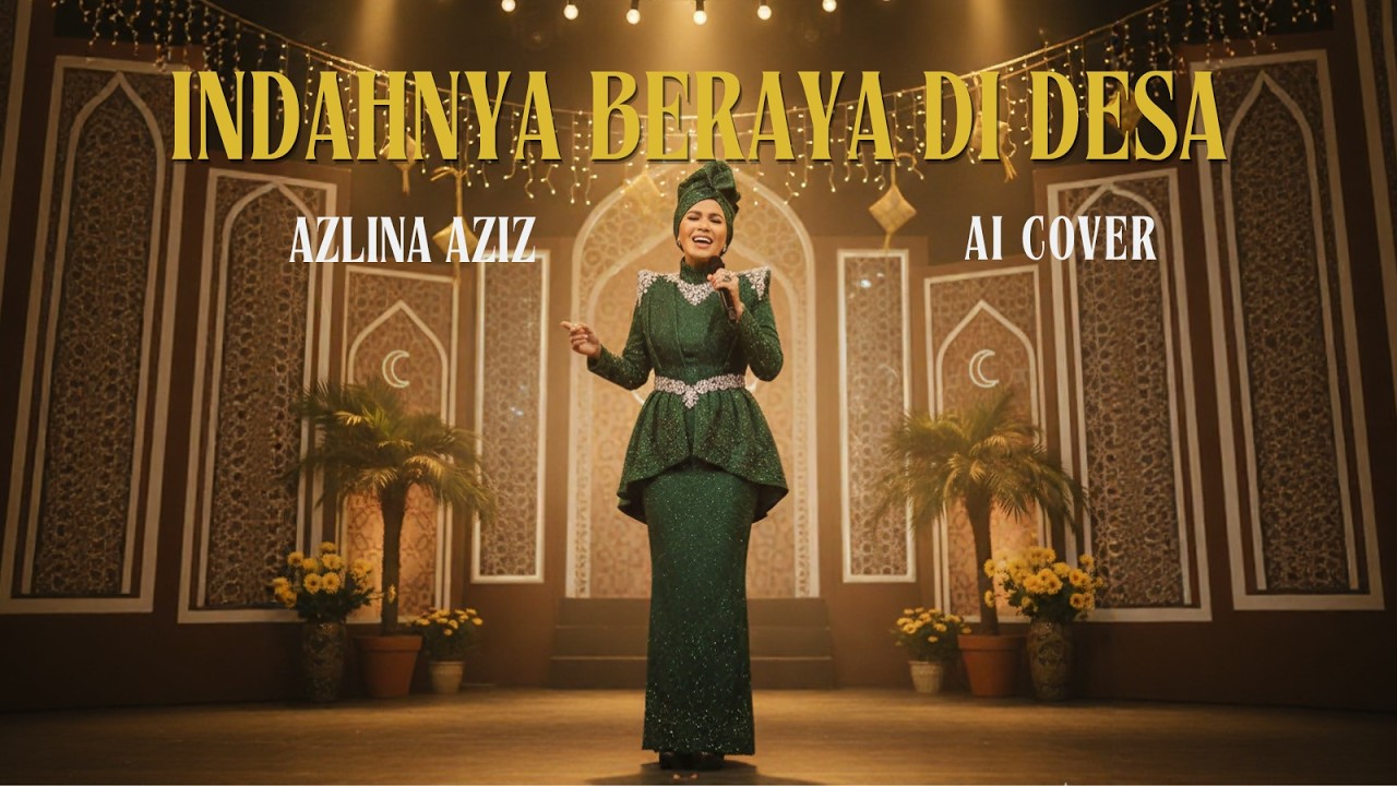 Indahnya Beraya Di Desa | Azlina Aziz | AI Cover | Raya Edition