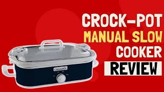 Crock-Pot SCCPCCM350-BL Manual Slow Cooker, 3.5 quart Review
