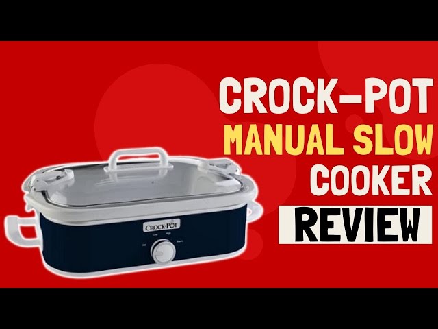  Crock-Pot Small 3.5 Quart Casserole Manual Slow Cooker