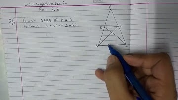 Triangles Chapter 6 Exercise 6.3 (part 2) class 10 maths NCERT || Math Tutor