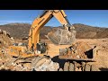 Liebherr 976 Excavator And Caterpillar 992G Loading Cat Dumpers - Sotiriadis/Labrianidis Mining Work