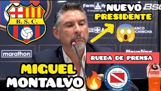 Rueda De Prensa Del Nuevo Presidente De Barcelona Sc Miguel Montalvo - Cano Aun No Es Jugador De Bsc