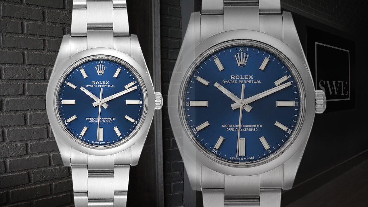 Rolex Oyster Perpetual 34mm Blue Dial 