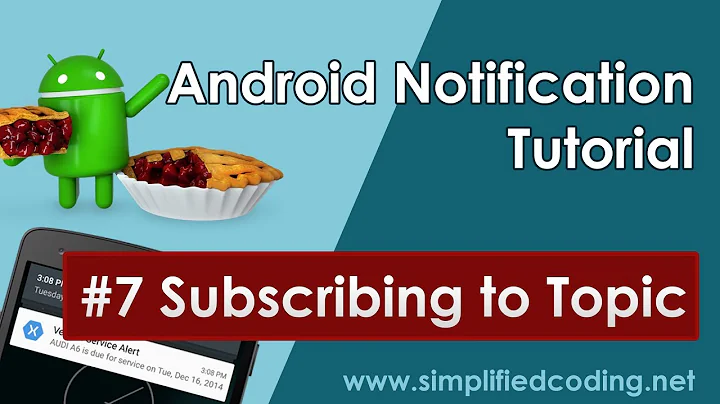#7 Android Notification Tutorial - Subscribing to Topic
