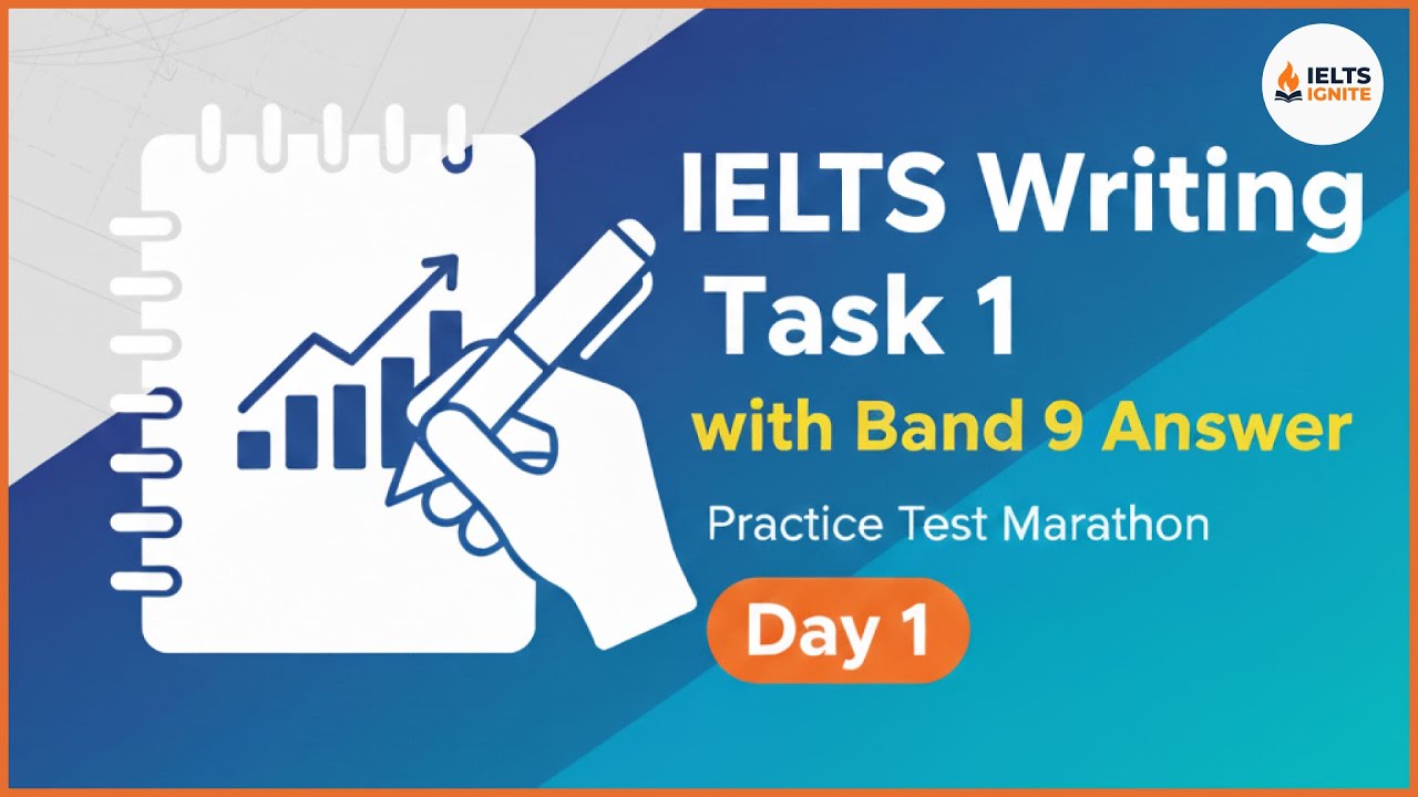 IELTS Writing Practice Task 1 Test Marathon Day 1 | IELTS Listening ...