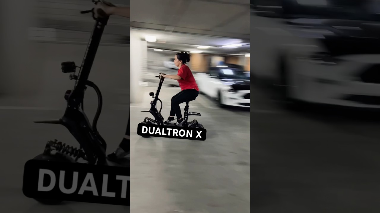 Girlfriend rides Dualtron X 🛴