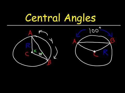 中心角、円弧、角度測定、メジャーアークとマイナーアーク、弦-ジオメトリ