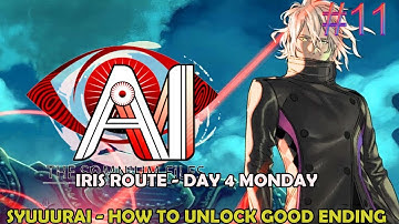AI The Somnium Files part 11 - Iris Route - Day 4: Monday syuurAI - How to unlock good ending