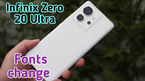 How To Change Font Style Infinix Zero 20 Ultra, Font Change Setting