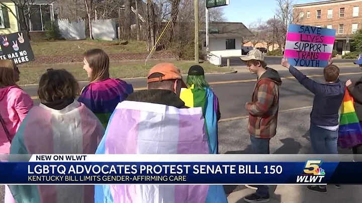 LGBTQ+ rally for trans rights held following passage of Kentucky Senate Bill 150