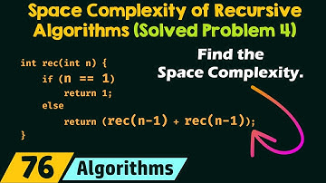 Space Complexity of Recursive Algorithms (Solved Problem 4)