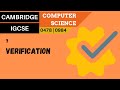 Data Verification and Validation Quiz