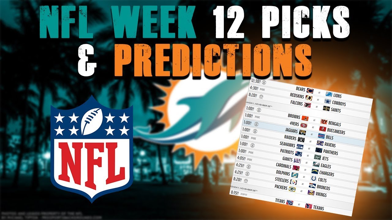 NFL Week 12 Picks and Predictions YouTube