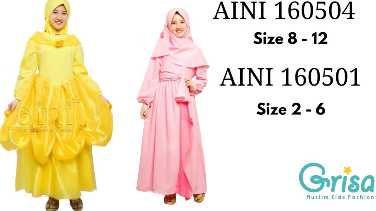 Wa 0821 3898 4178 Grosir Baju Gamis Anak Aini Cipulir Youtube