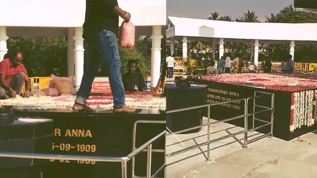 Anna Memorial: Leaders make a beeline, but samadhi disrespected?