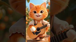 cute cat playing guitar beautifully-dudidudidam #shorts #shortsvidio #cat #music #catai #cute #ai